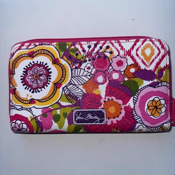 Vera Bradley Mandy Tote With Wallet in the Discontinued "Clementine" pattern. - Picture 14 of 16